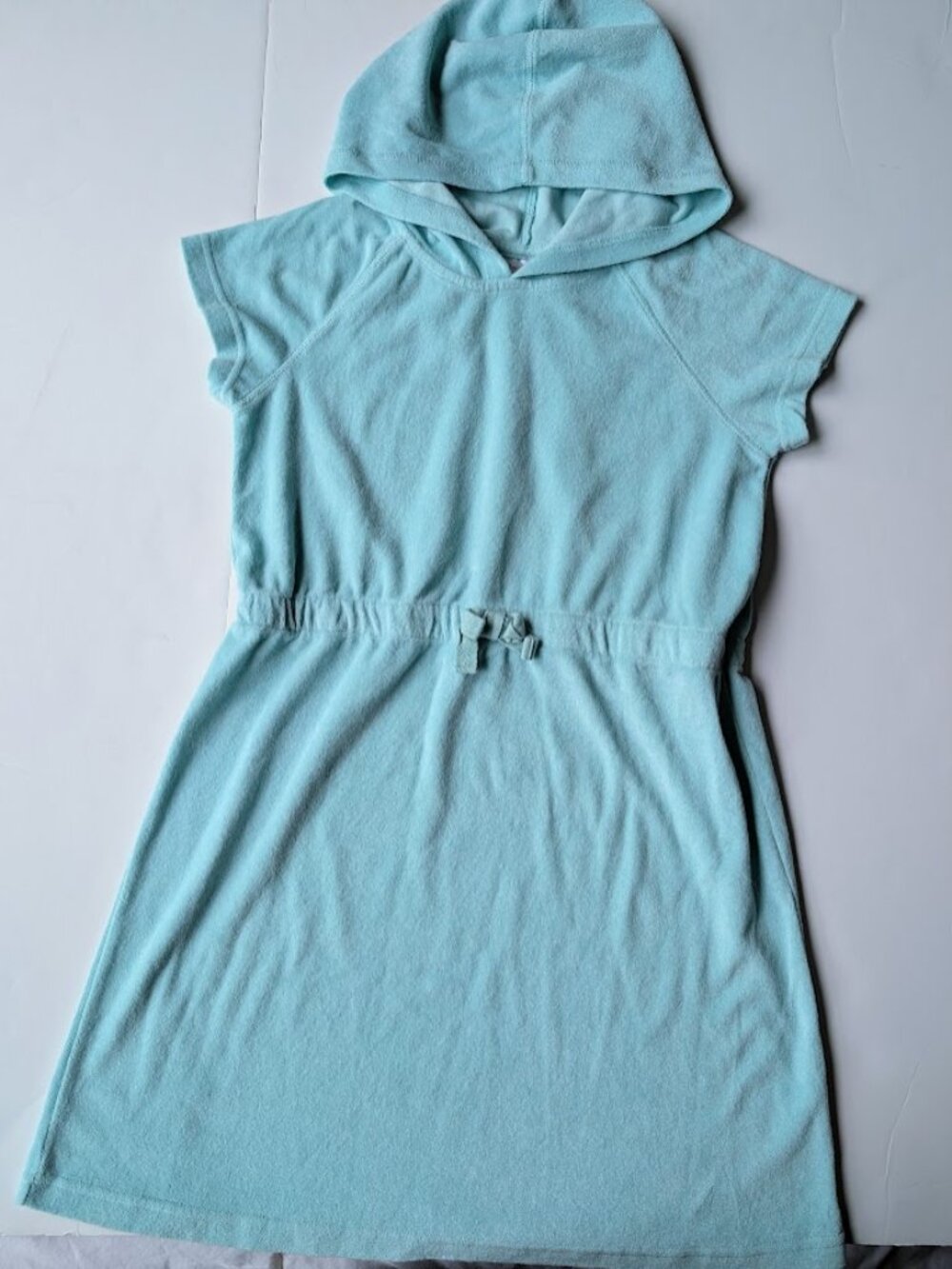 Hanna Andersson hooded terry cloth pool beach cover-up Sz:150/12 (Right)